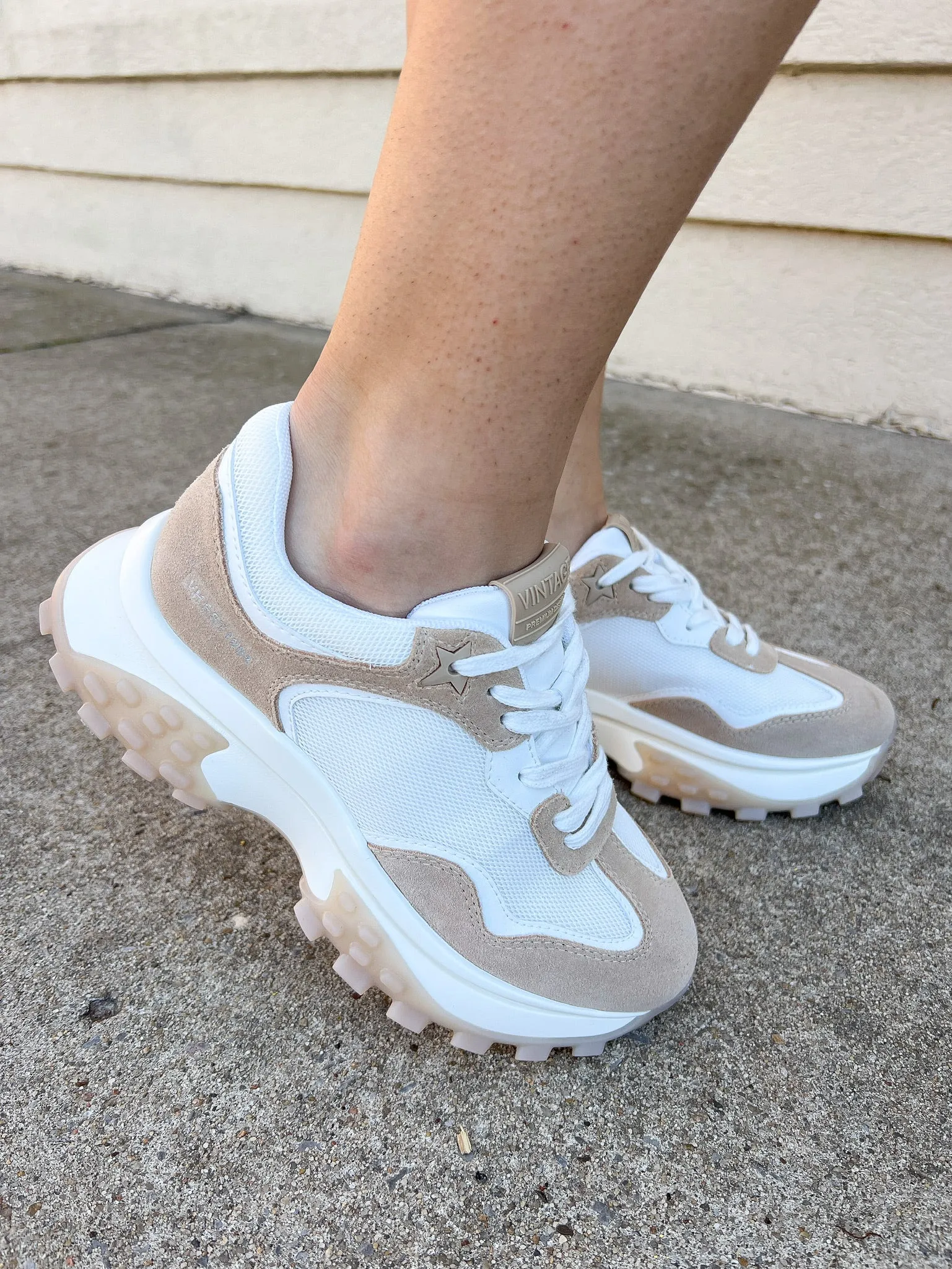 Accelerate Chunky Sneakers - Taupe