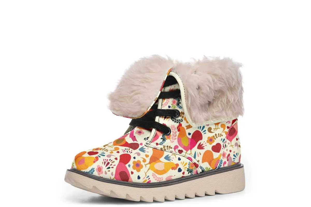 Adorable Chicken Polar Vibe Boots