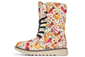 Adorable Chicken Polar Vibe Boots