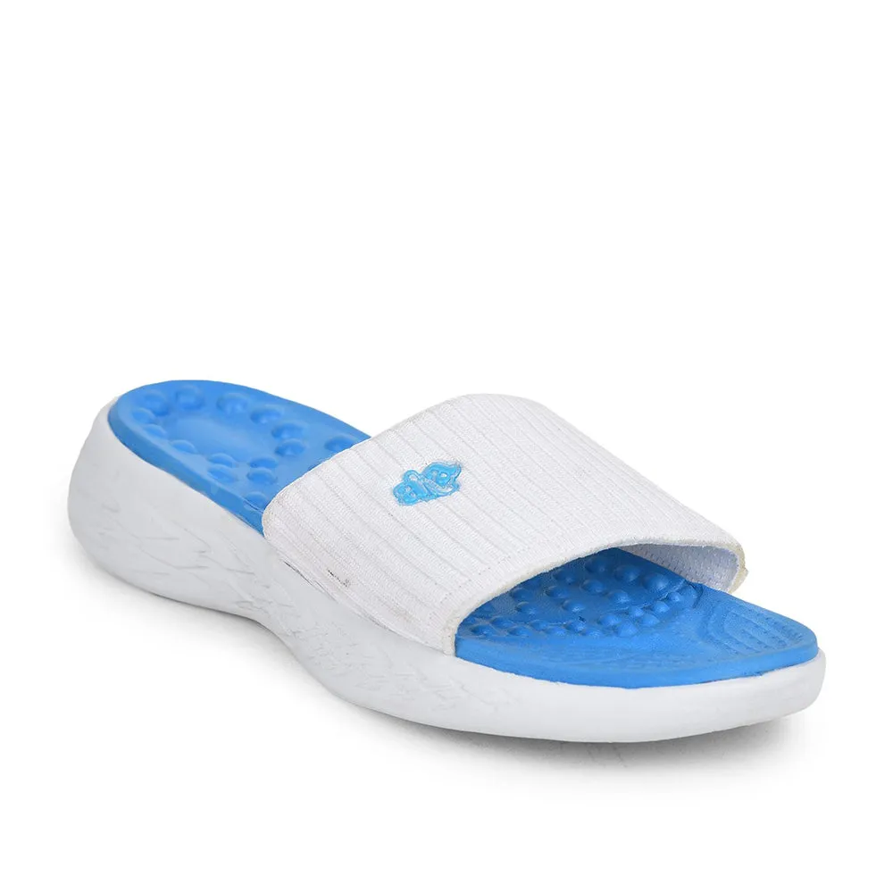 AHA Casual Blue Slides For Women IMPACT-15E By Liberty