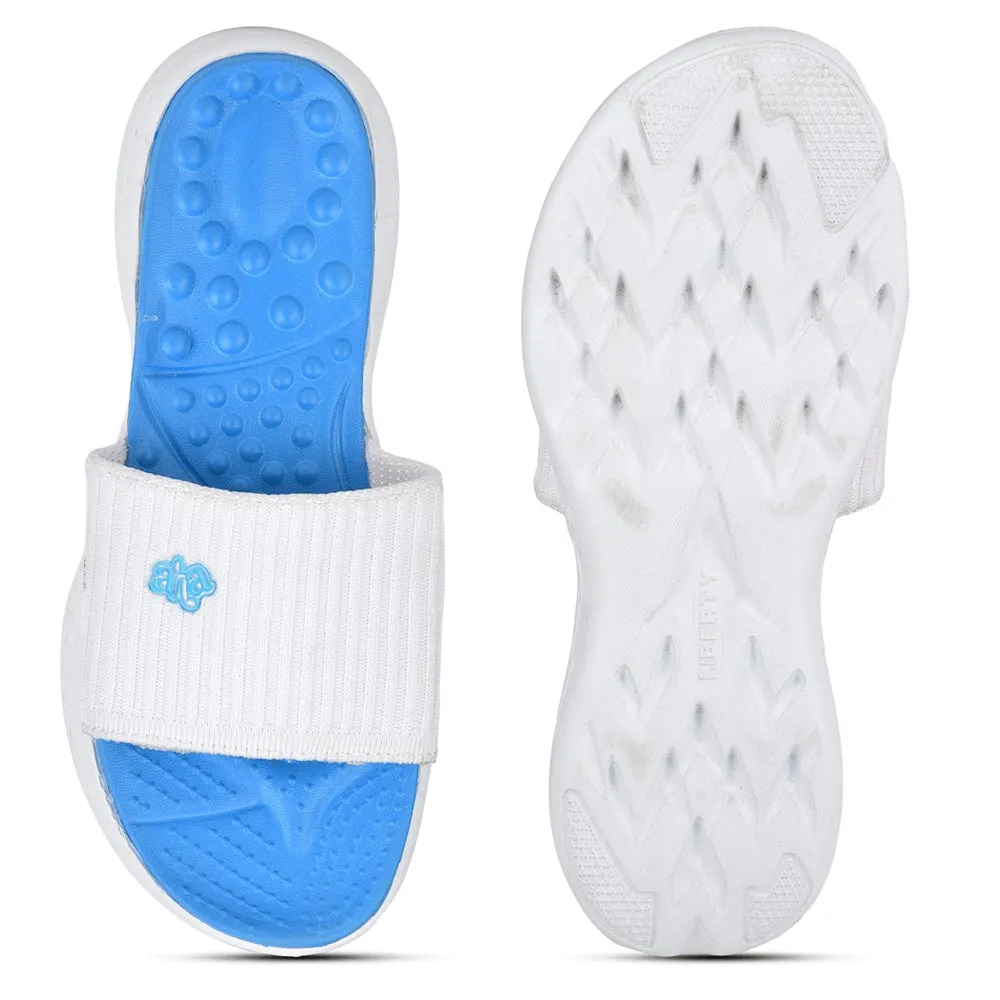 AHA Casual Blue Slides For Women IMPACT-15E By Liberty