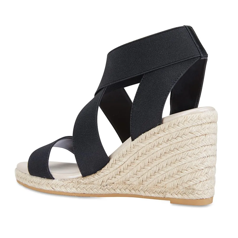 Alamo Espadrille in Black