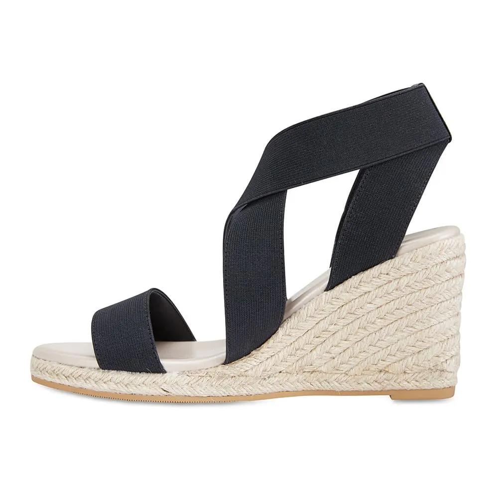 Alamo Espadrille in Black