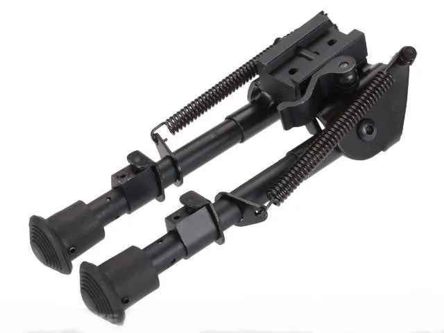 All-Platform Real Steel Retractable Harris Type Bipod (RIS   Stud Sniper Mount)