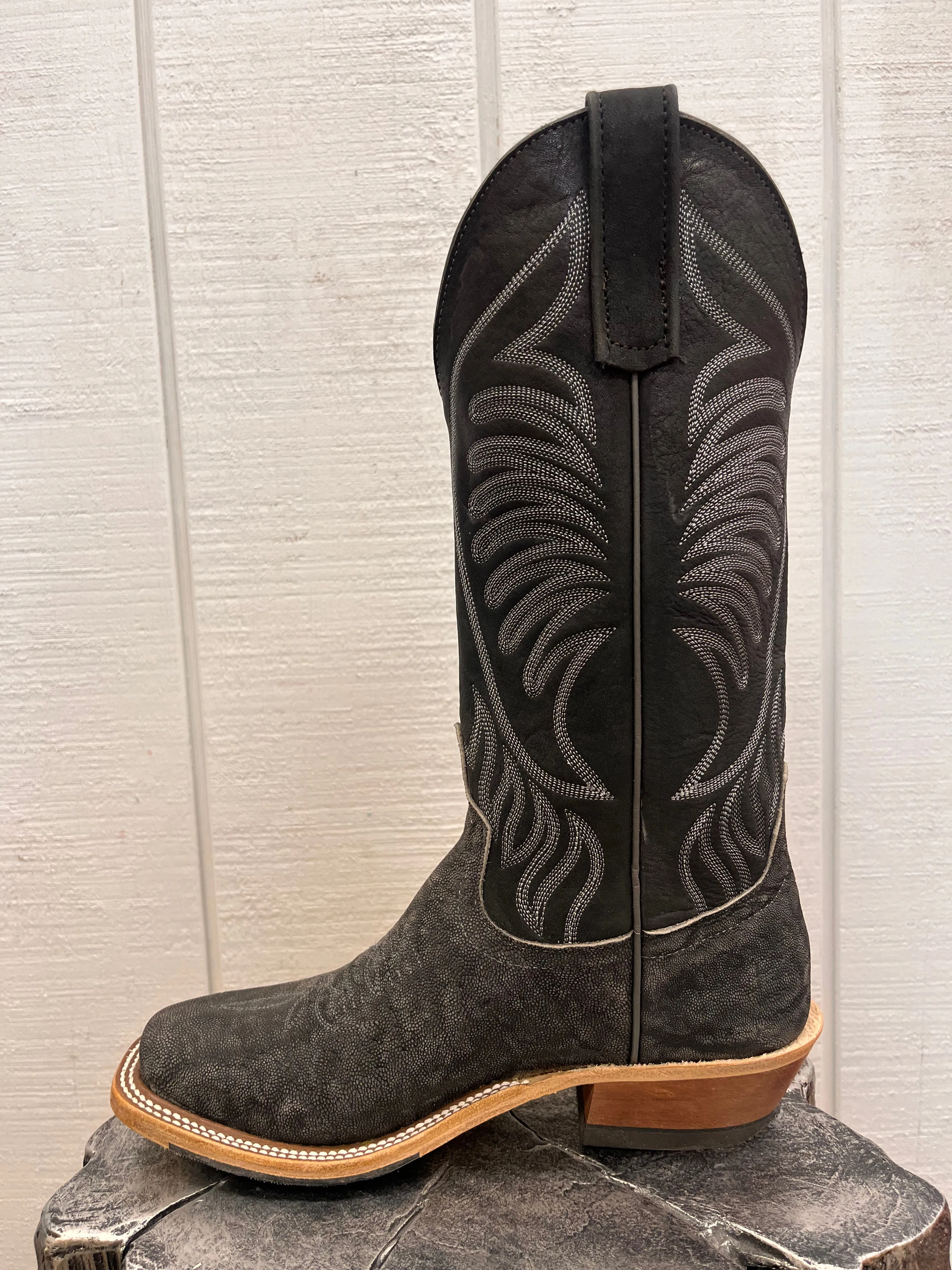 Anderson Bean Men's 13" Granite Safari Elephant Cutter Toe Cowboy Boots 338109