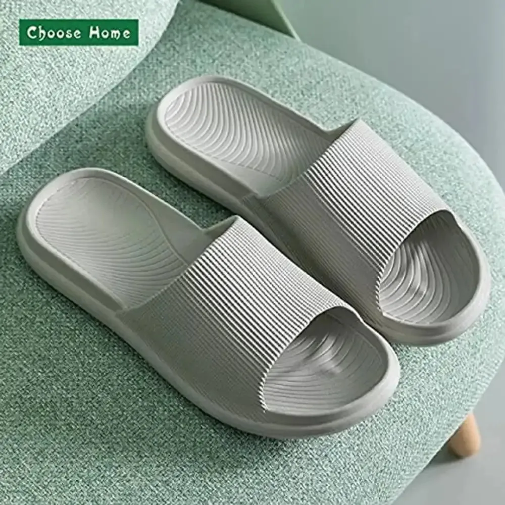 ANEZKA Slipper For Men's Flip Flops Doctor House Slides Home Bathroom Clogs Massage Soft Outdoor Grey