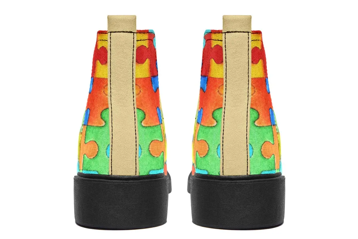 Artistic Autism Awareness Neat Vibe Boots