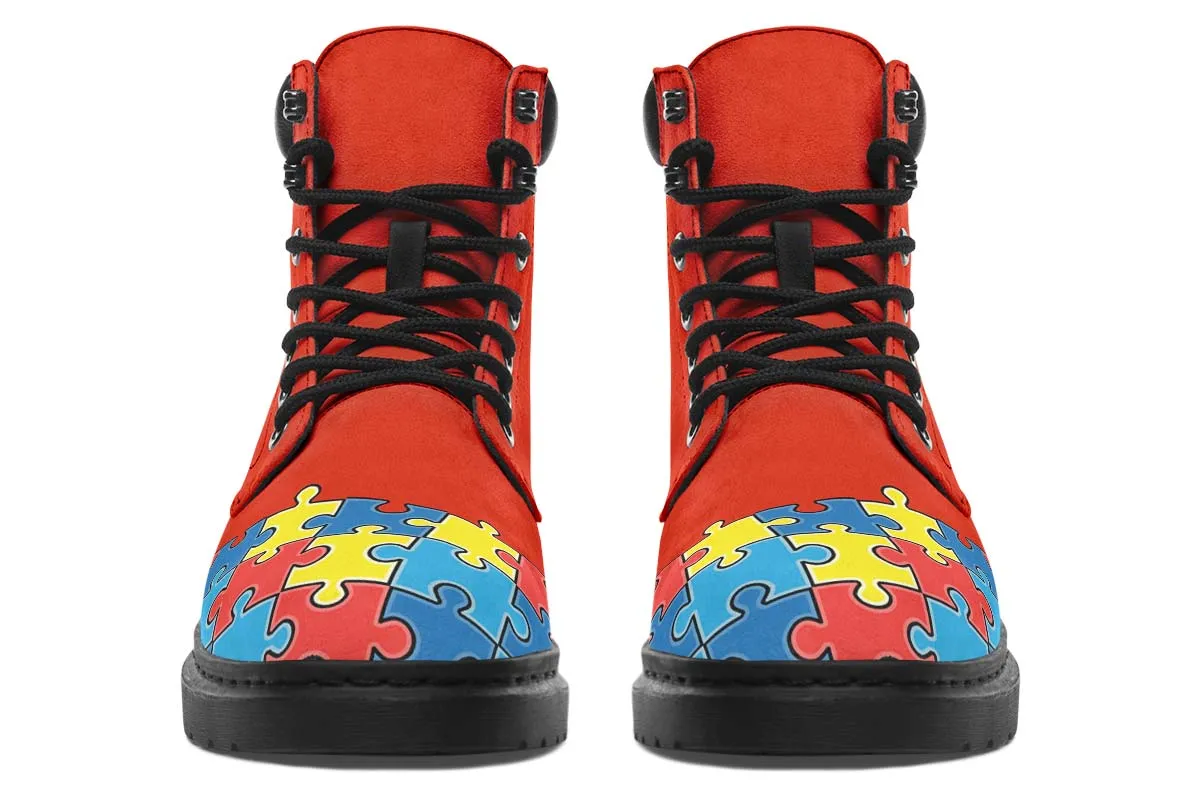 Autism Awareness Puzzle Classic Vibe Boots