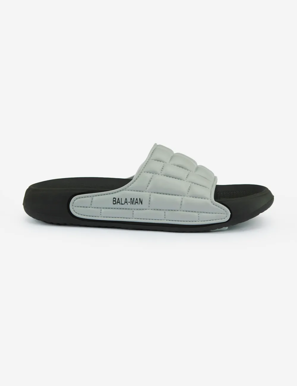 Balaman Black & Grey Soft Slippers for men