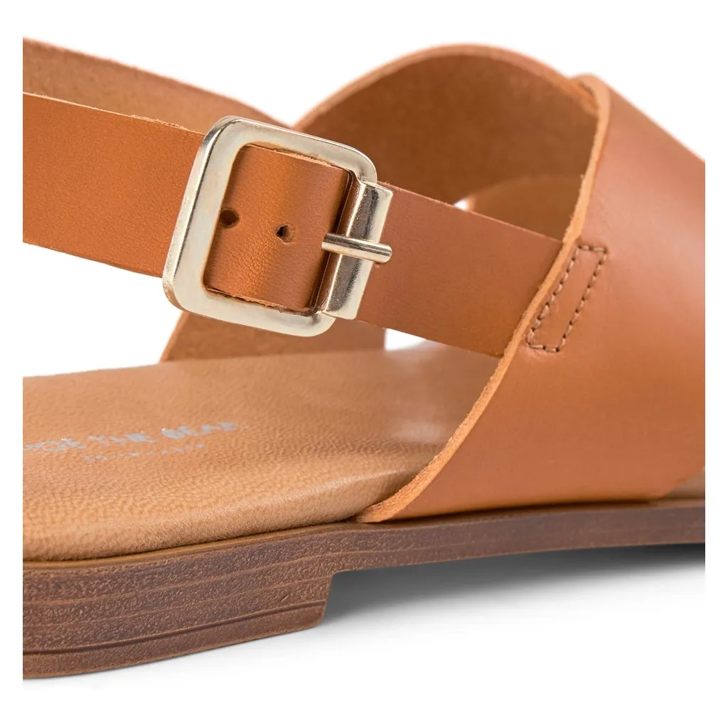 Bay Cross Sandal - COGNAC