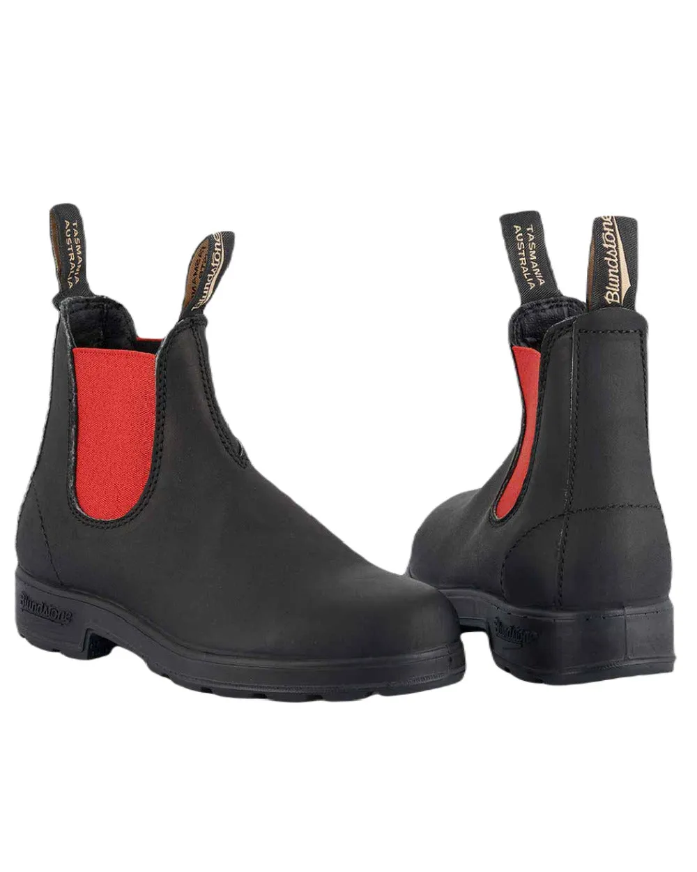 Blundstone 508 Black Red Chelsea Boots