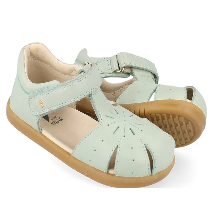 Bobux Iwalk IW Compass Kids Mist Blue Leather Sandal 641205