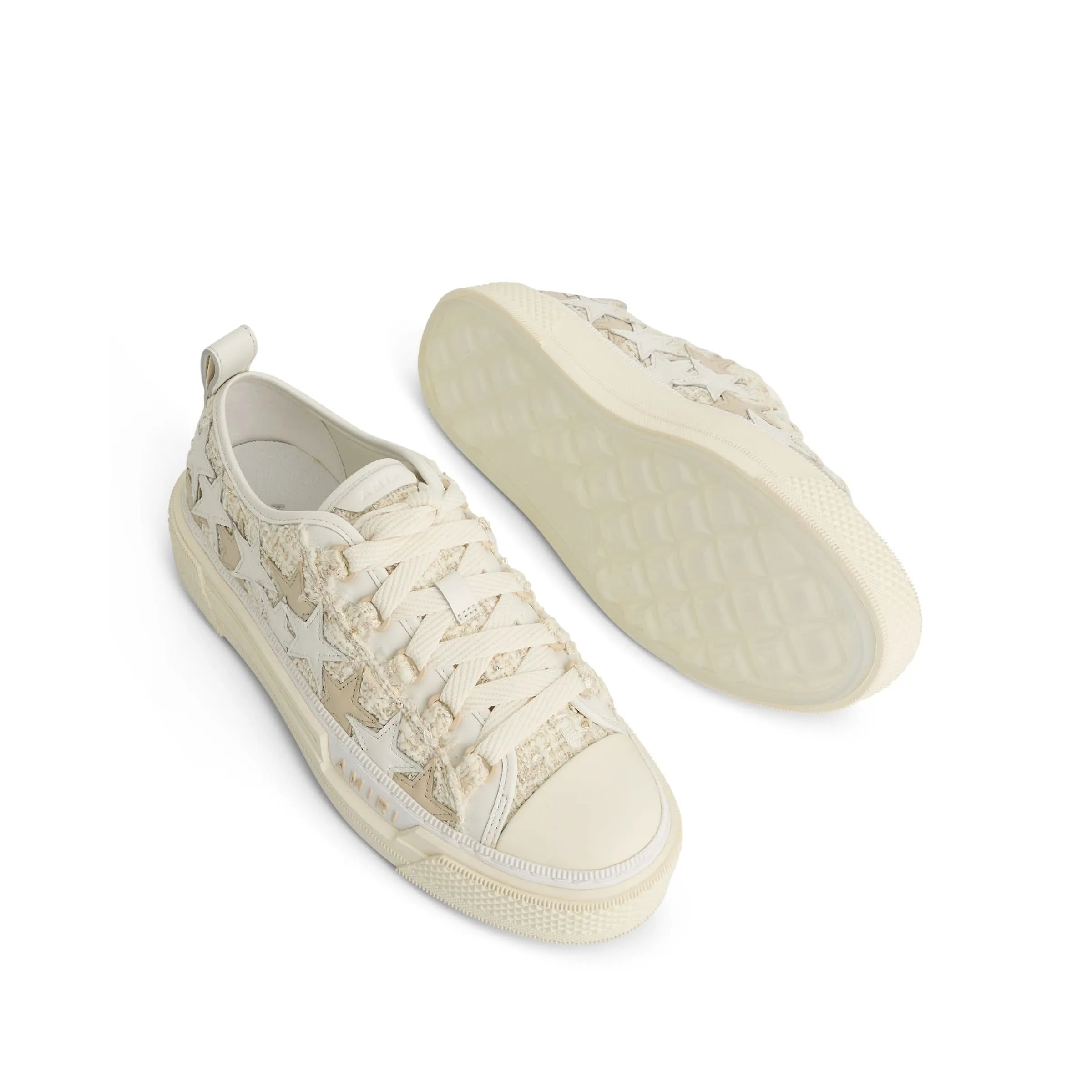 Boucle Stars Sneaker in Alabaster