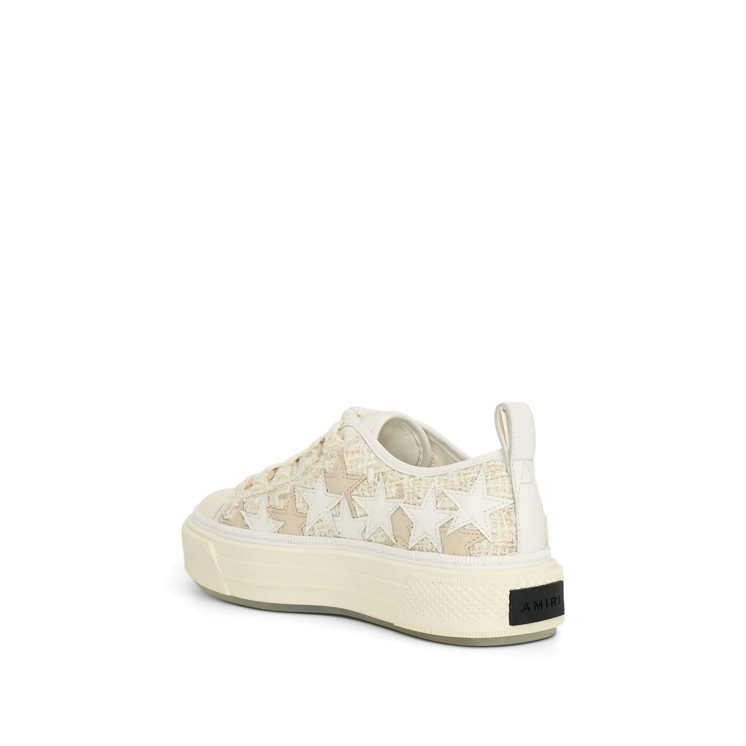 Boucle Stars Sneaker in Alabaster