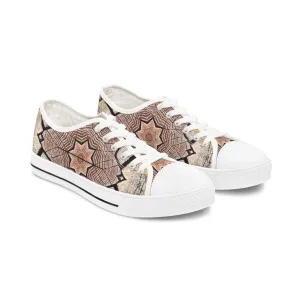 Brown Mandala - Inovax Woman's Low Top Sneakers