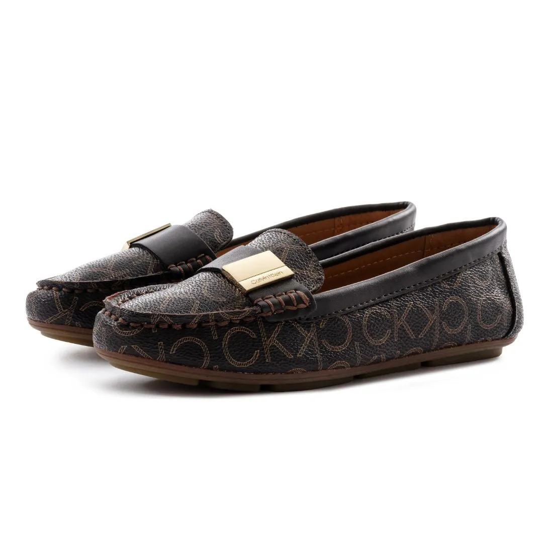 Calvin Klein Lisa  Monogram Loafers Women - BRN