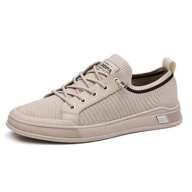 Casual Breathable Solid Cotton Fabric Sneakers