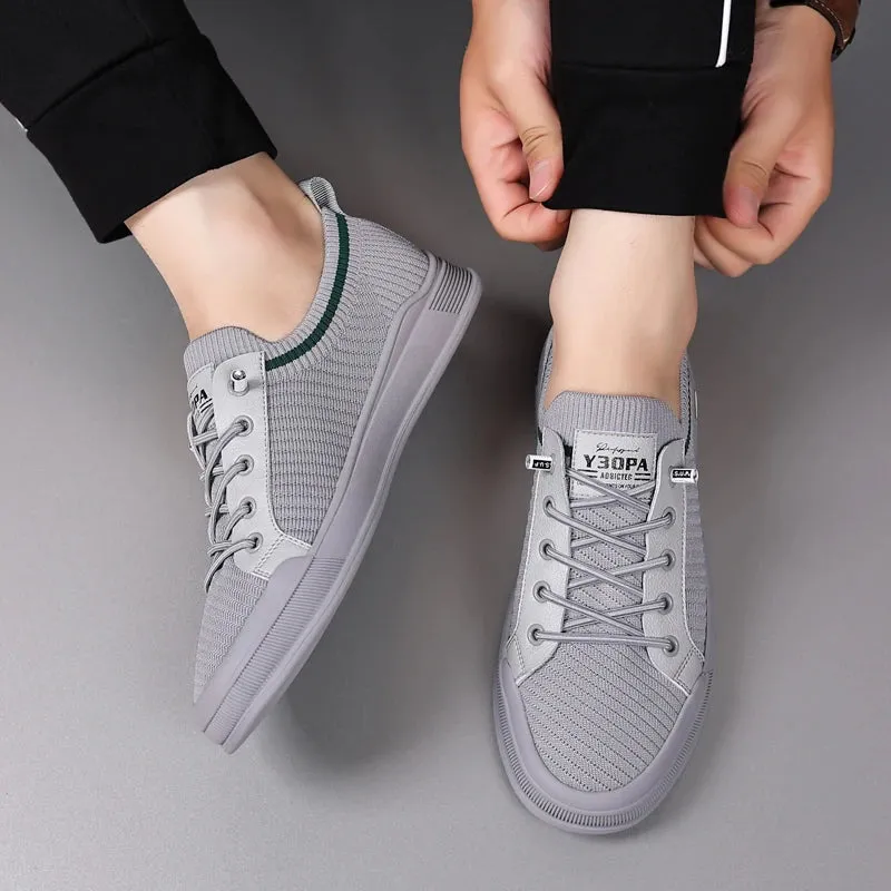 Casual Breathable Solid Cotton Fabric Sneakers