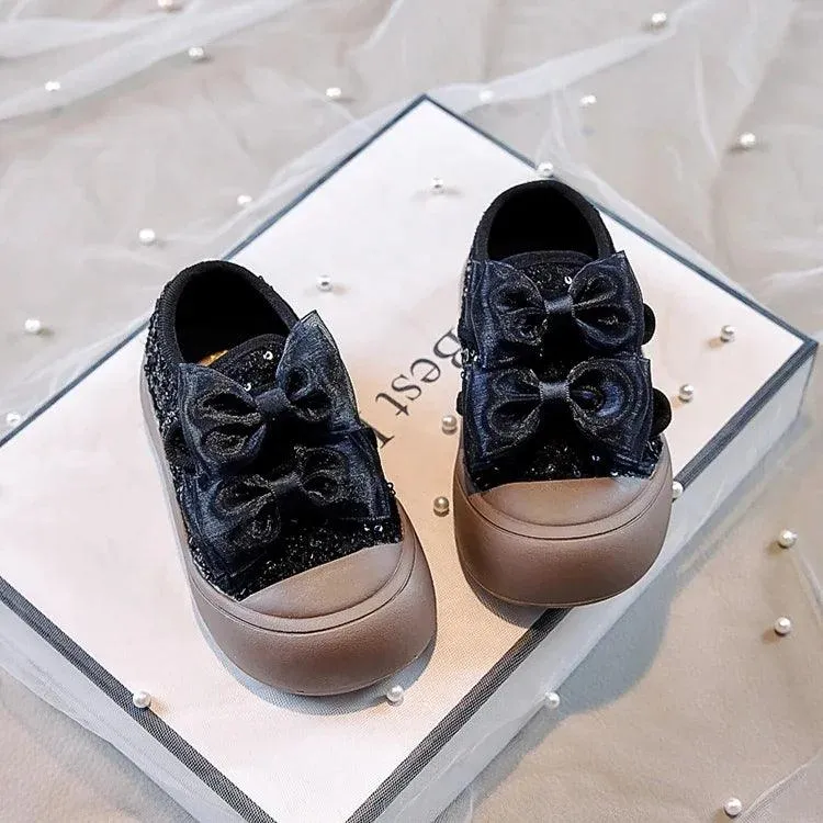 Children's Casual Shoes - Sequins Girls' Bowknot Sneakers - TSS241