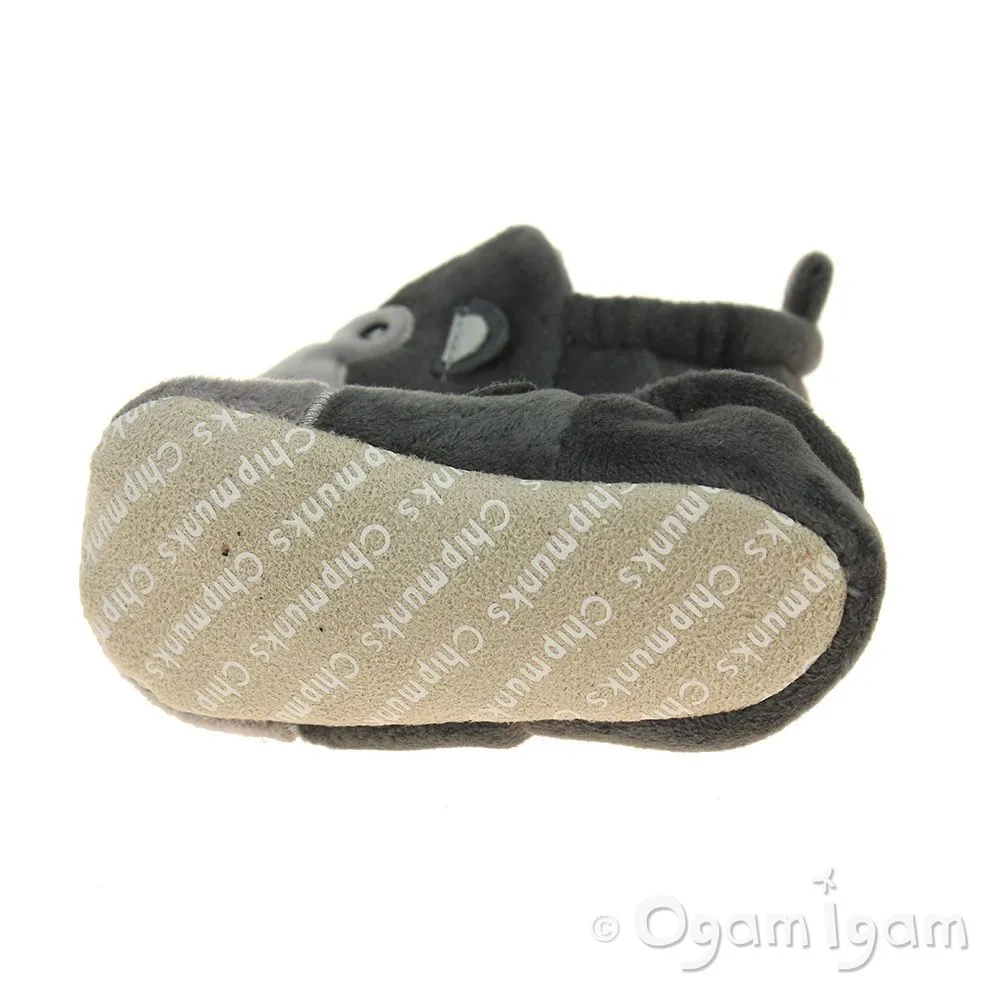 Chipmunks Fizz Boys Dark grey Slipper