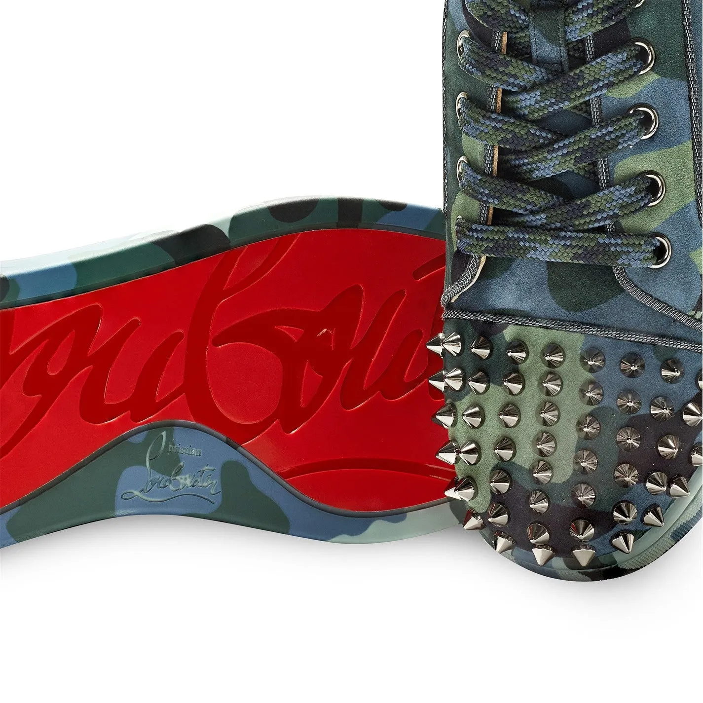 Christian Louboutin Camouflage Spike Lows