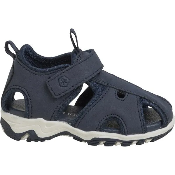 Color Kids Baby Sandals with Velcro Strap Total Eclipse