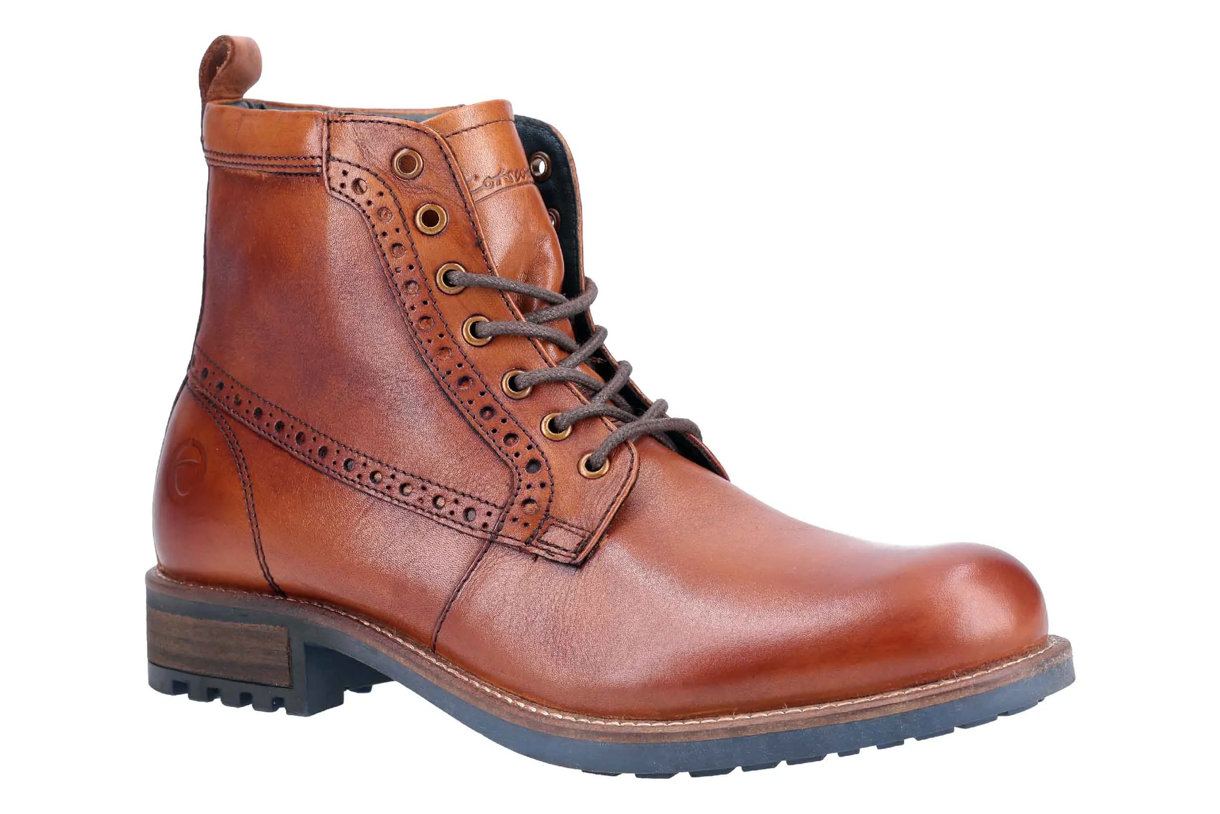 Cotswold Dauntsey Mens Brogue Detail Lace Up Boot