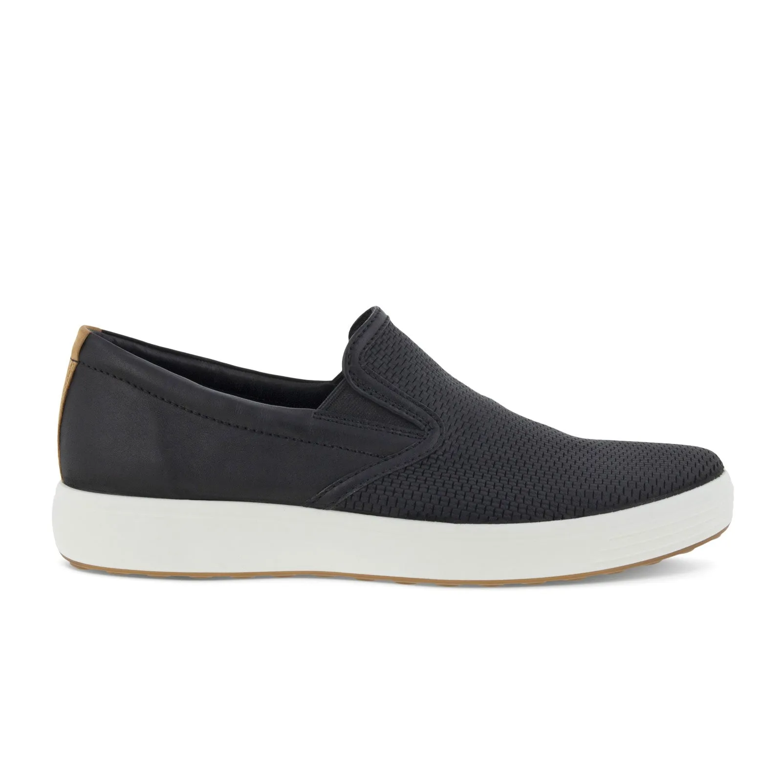 ECCO Soft 7 Slip On 2.0 (Men) - Black/Black/Lion