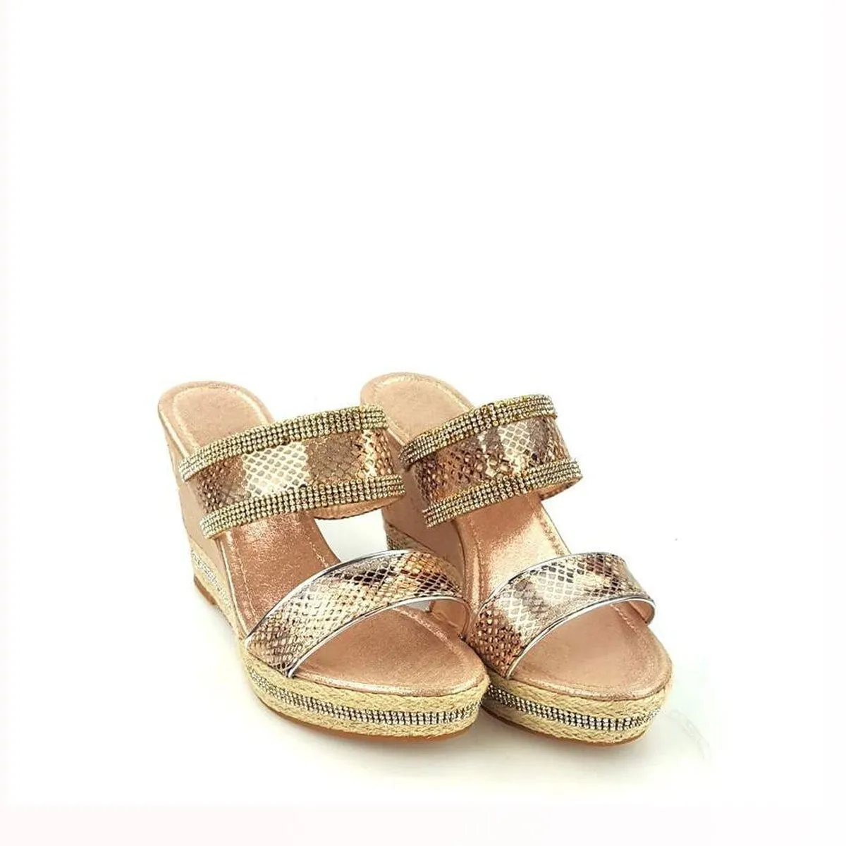 ELANA 2 Straps Slip On Wedge Mule