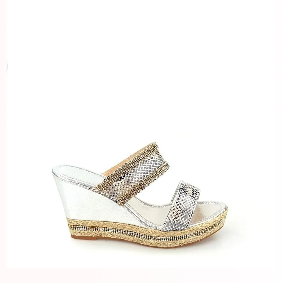 ELANA 2 Straps Slip On Wedge Mule