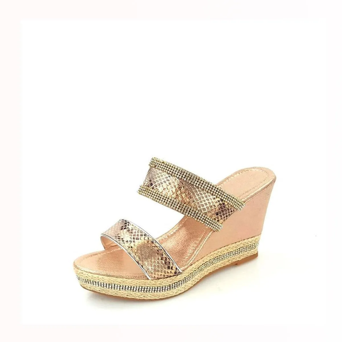 ELANA 2 Straps Slip On Wedge Mule