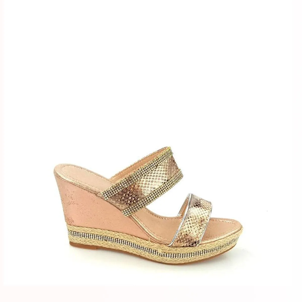 ELANA 2 Straps Slip On Wedge Mule