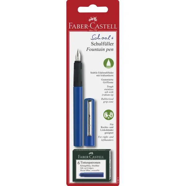 Faber-Castell - School Fountain Pen Set - Blue