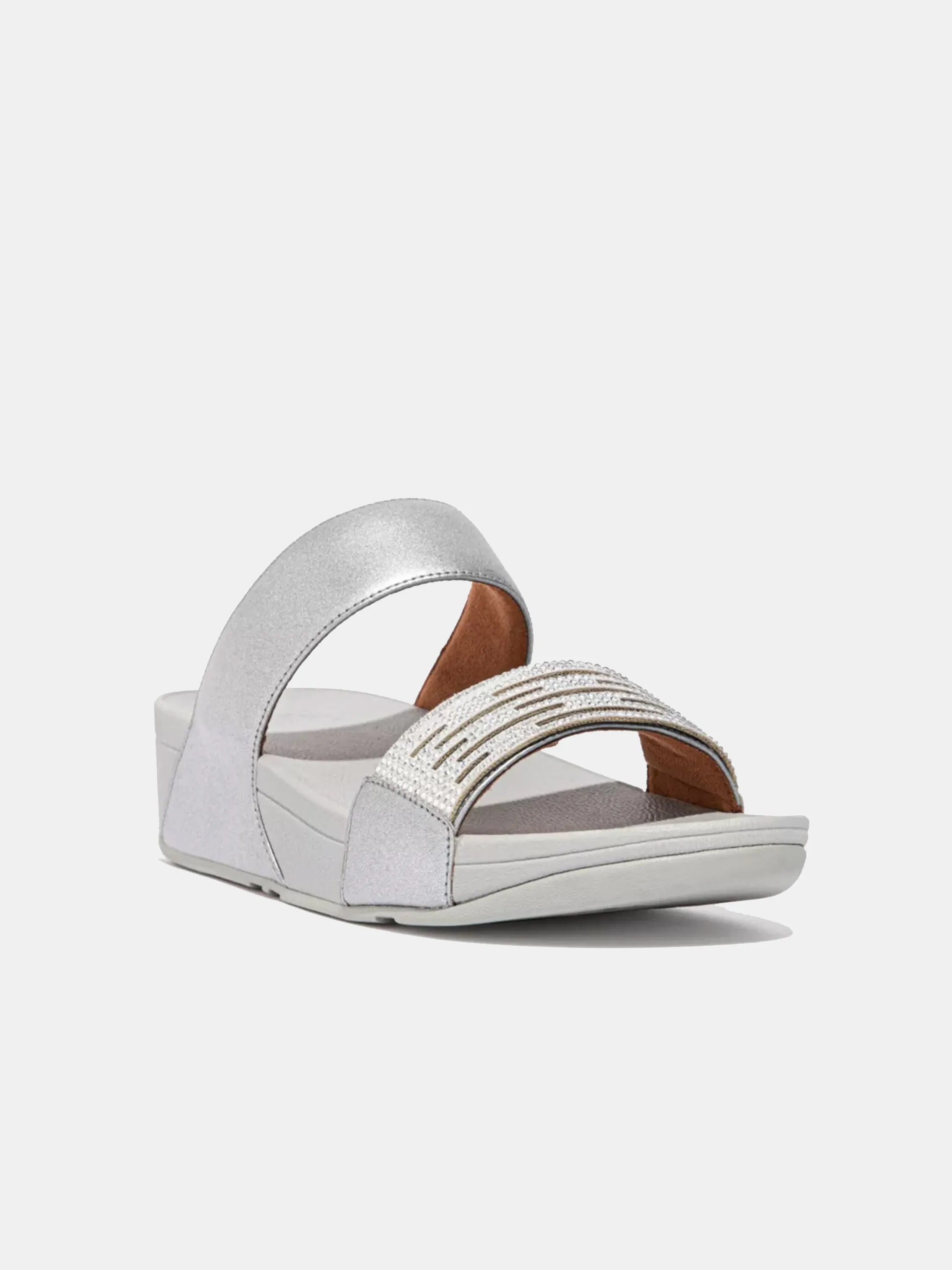 Fitflop Women's Lulu Lasercrystal Leather Slides