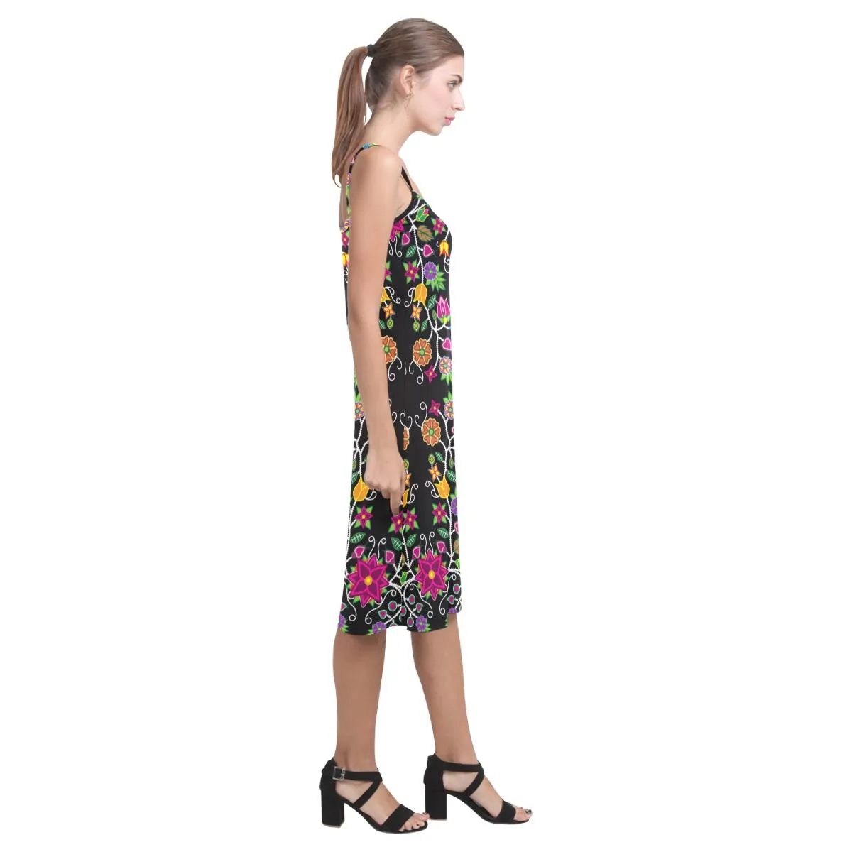 Floral Beadwork Alcestis Slip Dress