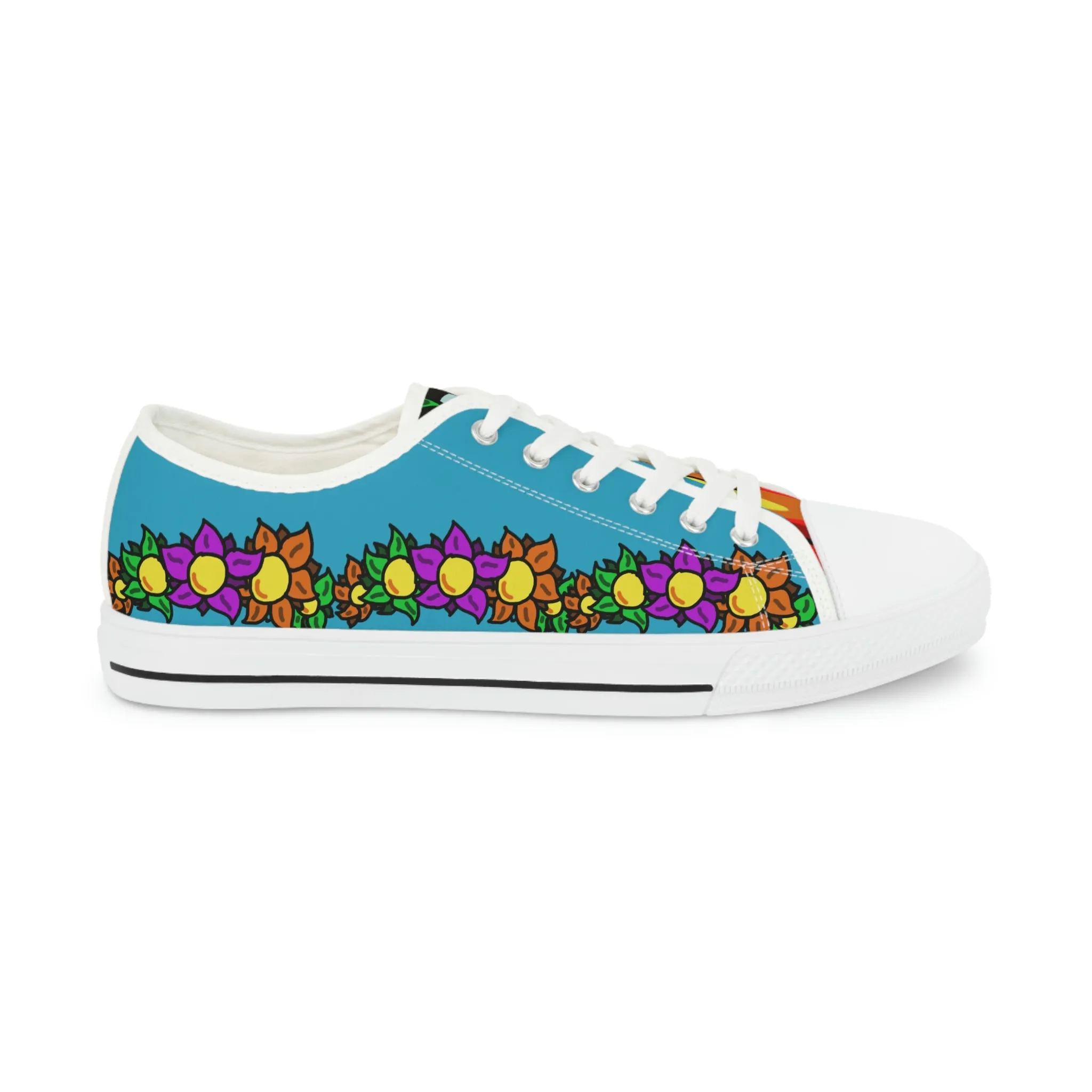 Flowery Blue Sneakers - Men's Sizes