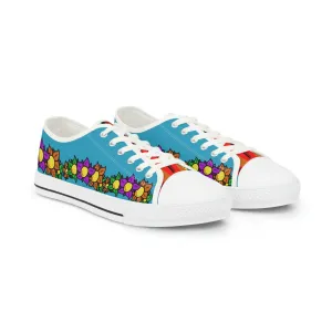 Flowery Blue Sneakers - Men's Sizes