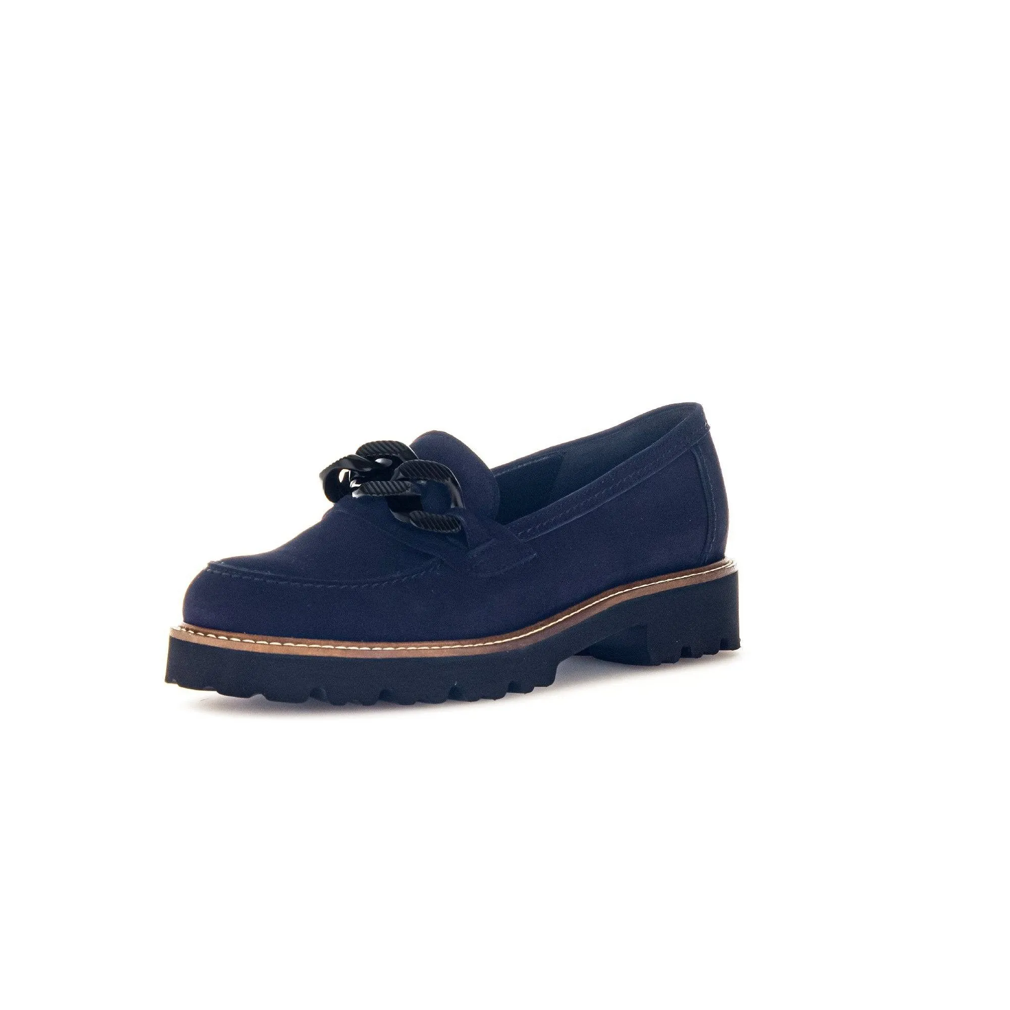 Gabor Squeeze 55.240.36 Ladies Ocean Suede Slip On Loafers