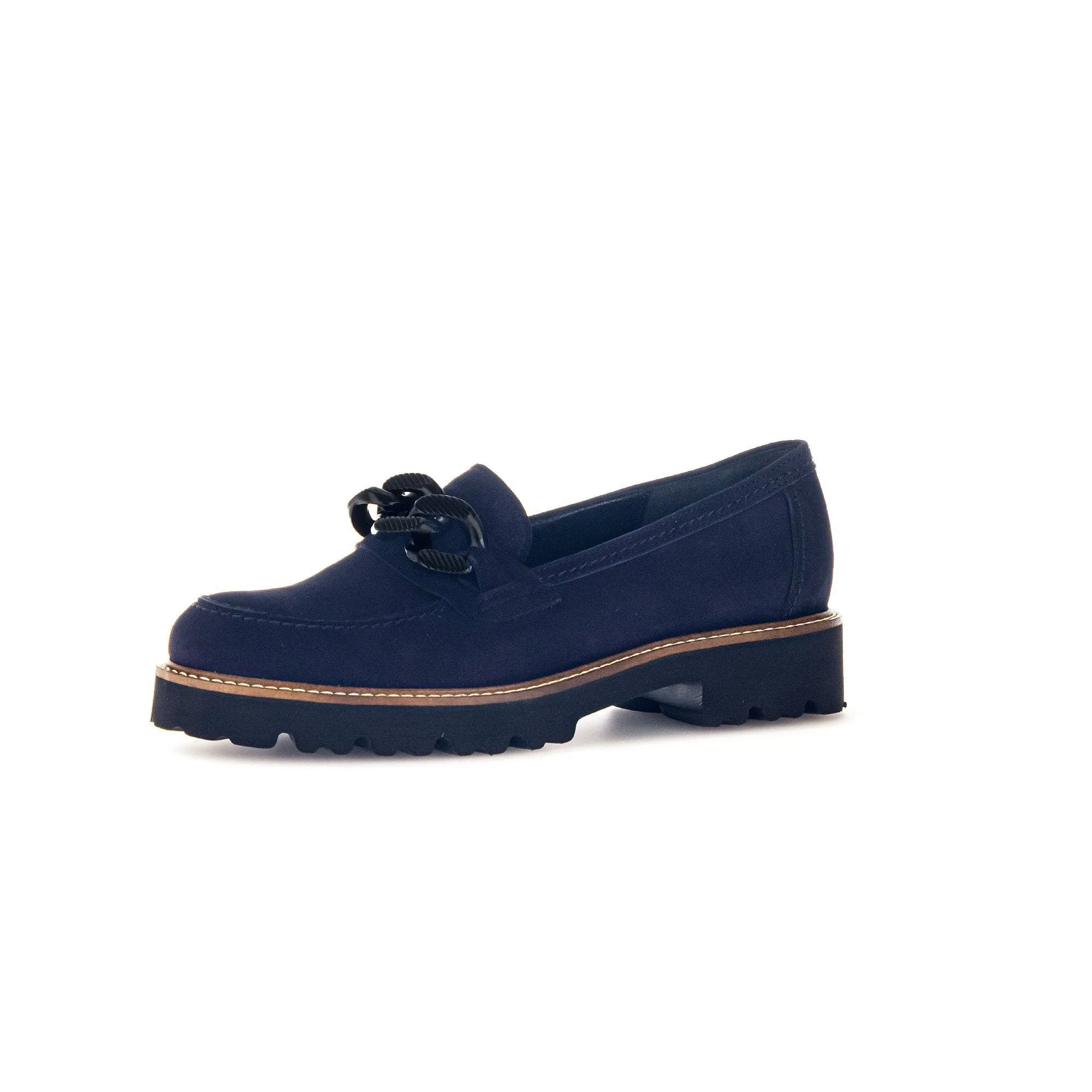 Gabor Squeeze 55.240.36 Ladies Ocean Suede Slip On Loafers