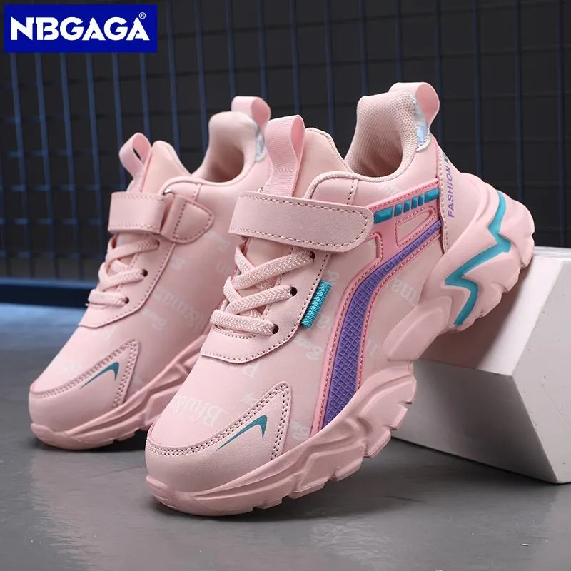 Girls Back To School Casual Leather Running Sports Shoes