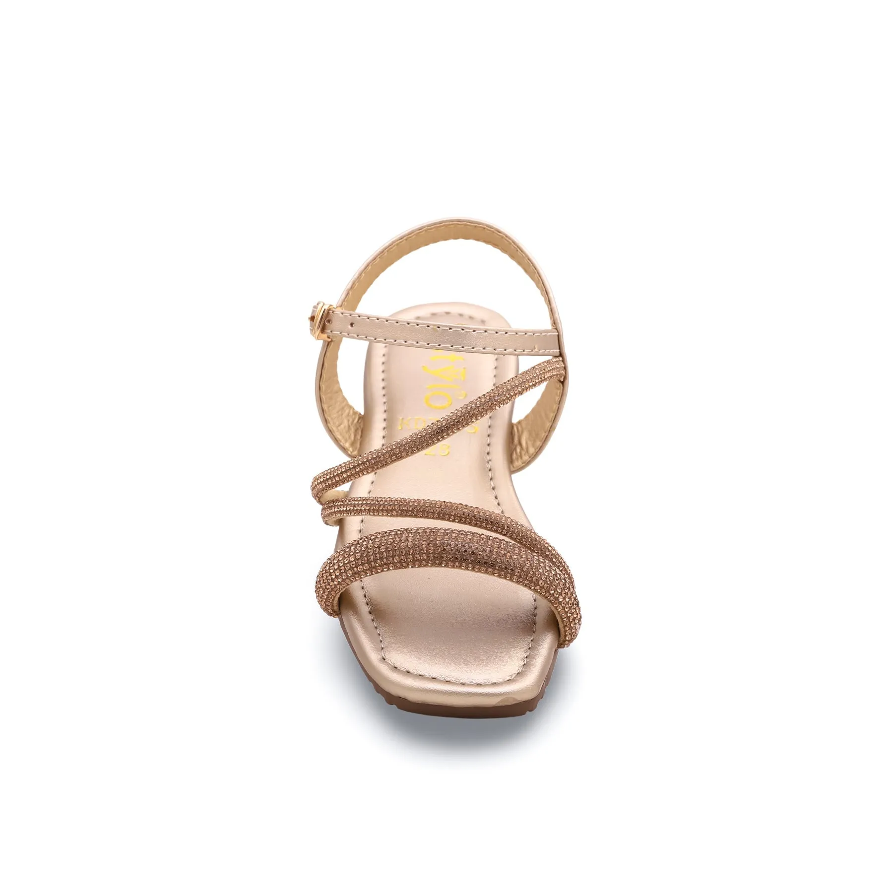 Girls Golden Fancy Sandal KD7865