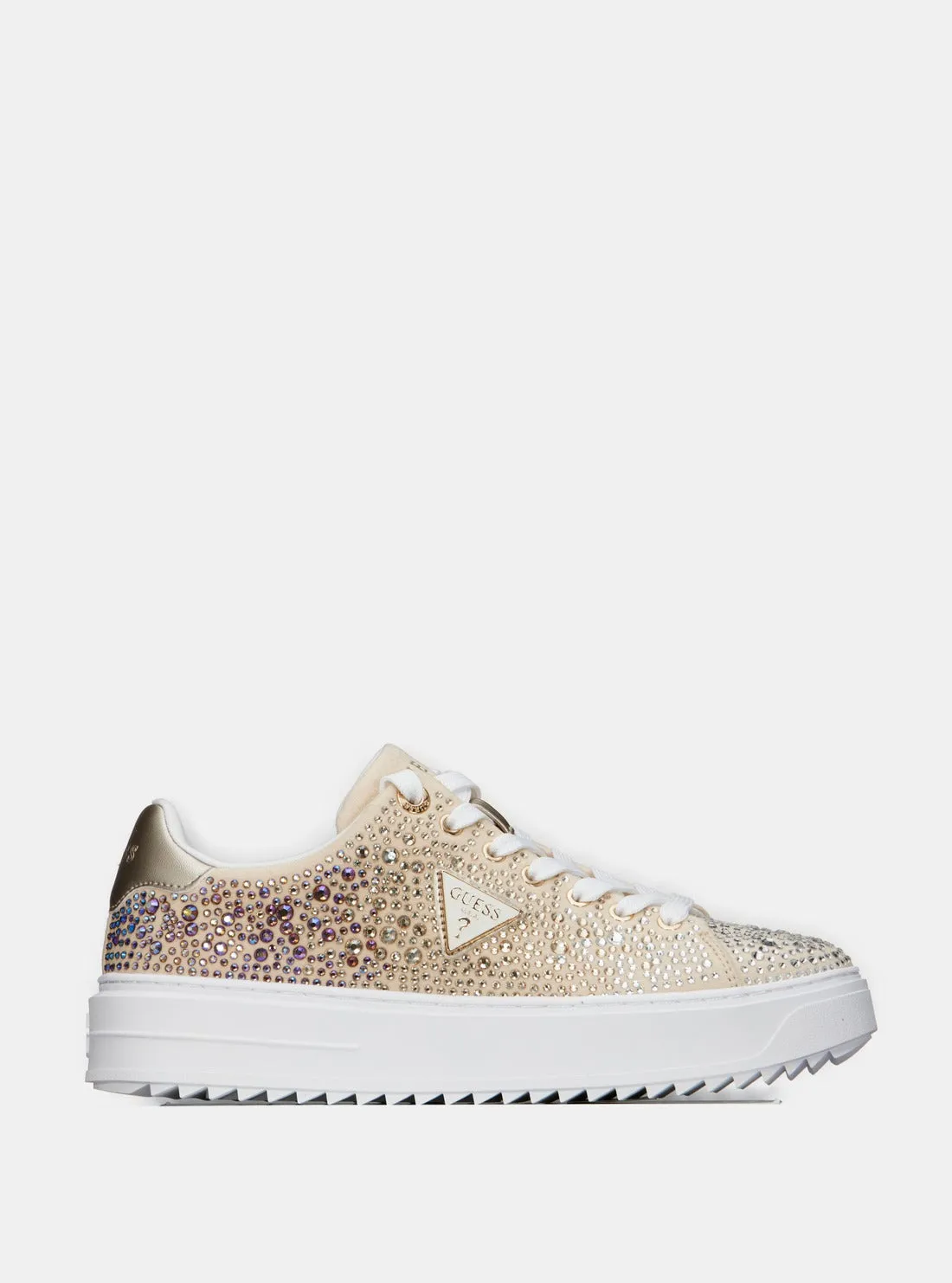 Gold Denesa Low-Top Sneakers