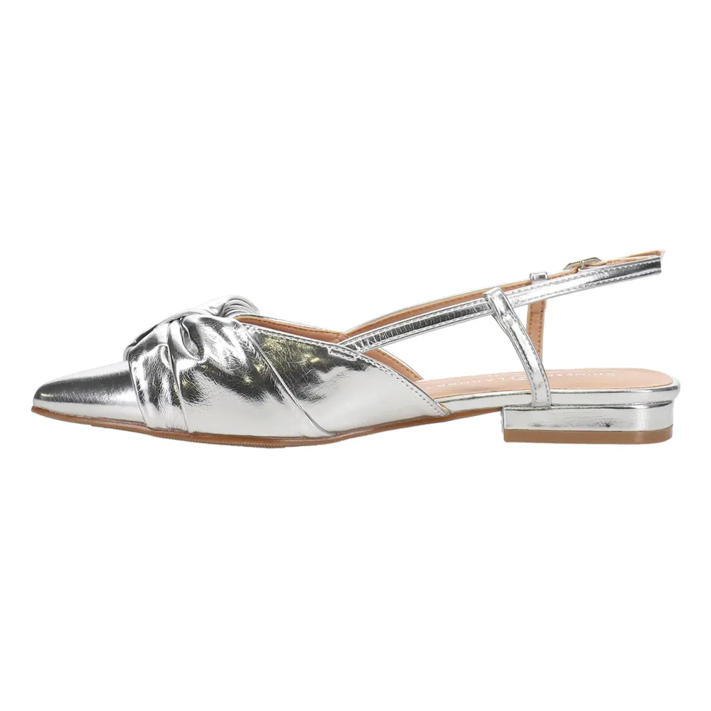 Harmony Metallic Slingback Flats