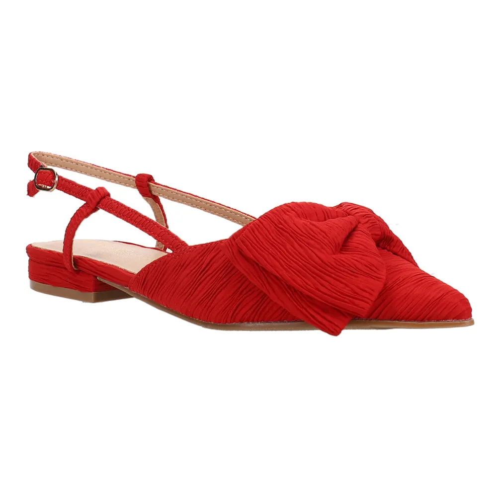 Harmony Pleated Slingback Flats