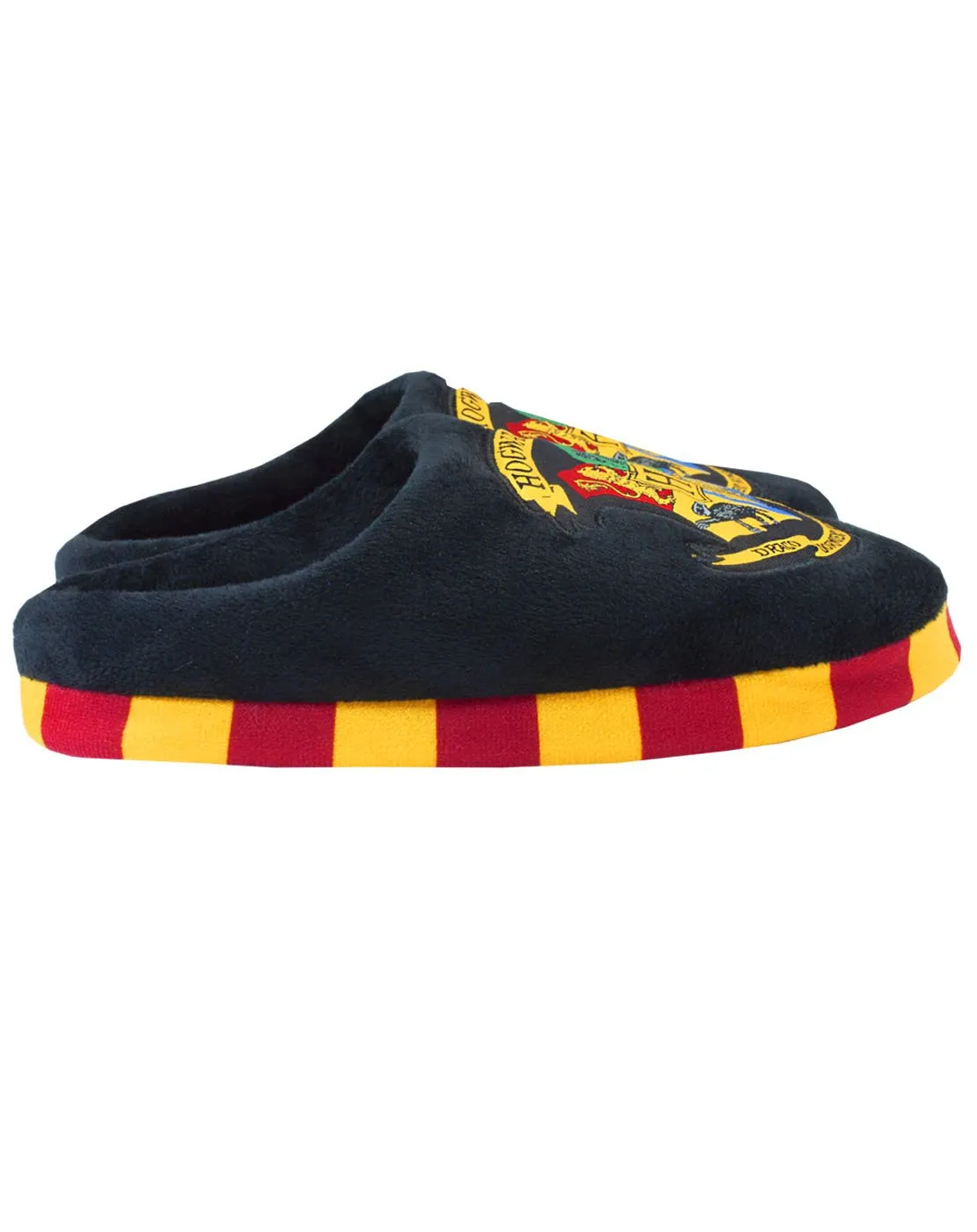 Harry Potter Hogwarts Crest Kid's Slippers - Black