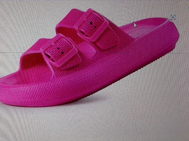 Hot Pink EVA Flat Sandals by Weweya Size 39 to 40 Pair Of Shoes