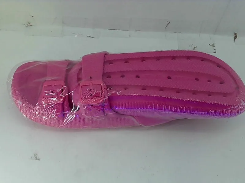 Hot Pink EVA Flat Sandals by Weweya Size 39 to 40 Pair Of Shoes