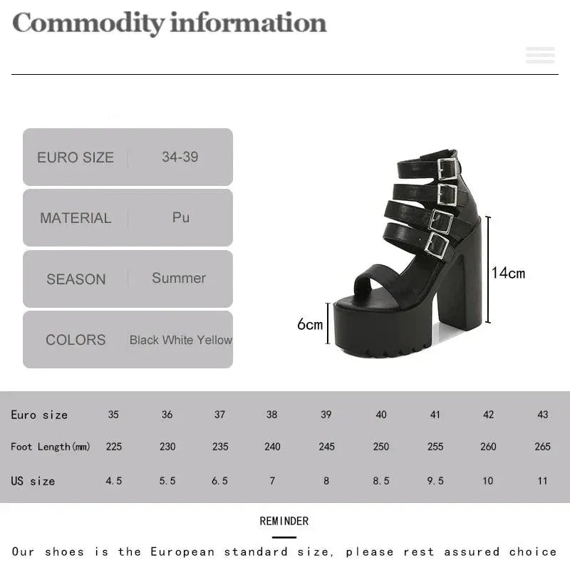 Joskaa 2024 New Ultra High Chunky Sandals