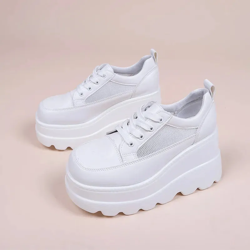 Joskaa 2024 New White Sneakers Women's Platform