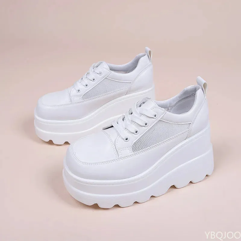 Joskaa 2024 New White Sneakers Women's Platform